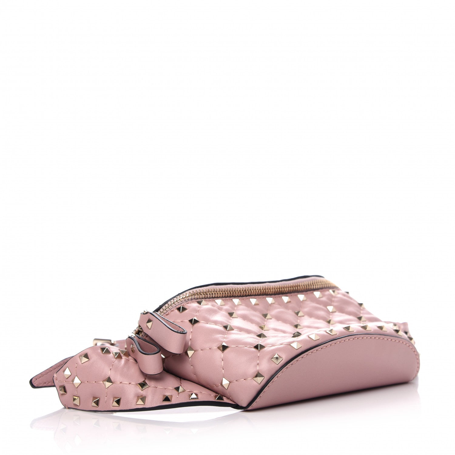 Valentino Garavani Lambskin Rockstud Spike Belt Bag 85 Water Rose 4 of 10