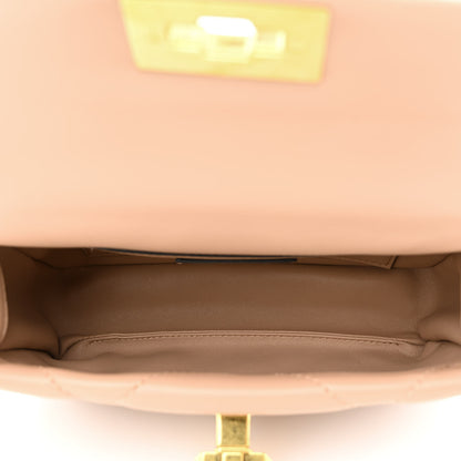 Valentino Garavani Nappa Small Roman Stud Shoulder Bag Rose Cannelle 5 of 9