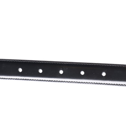 Celine Box Calfskin Medium 25mm Triomphe Belt 95 38 Black 3 of 7