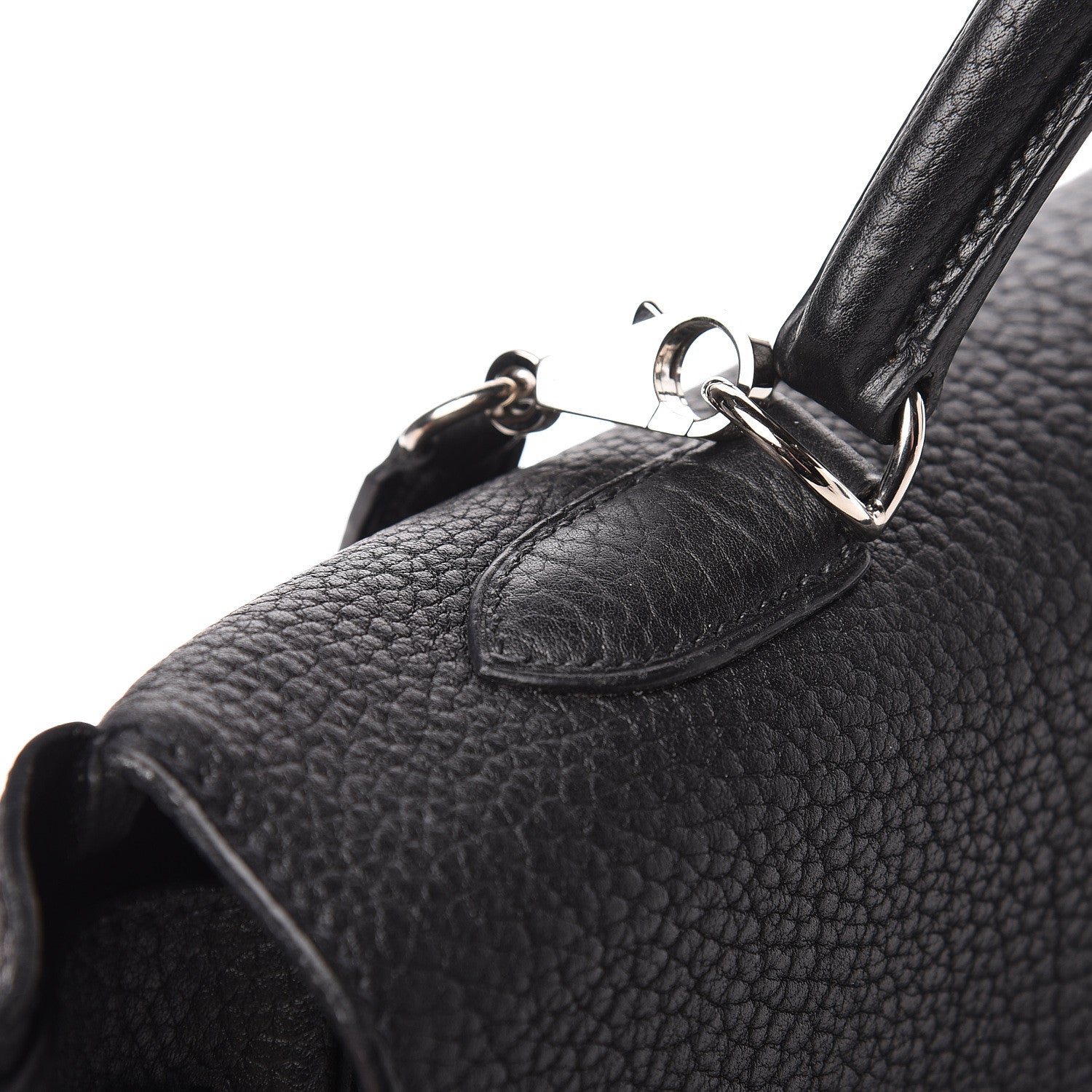 Hermes Fjord Kelly Retourne 40 Black 17 of 47