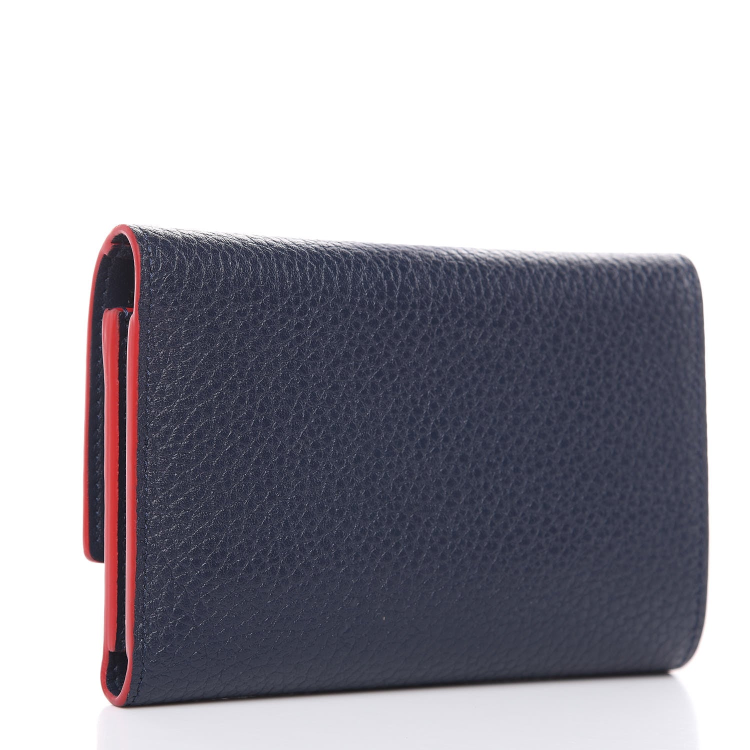 Louis Vuitton Taurillon Capucines Compact Wallet Marine Rouge 3 of 11