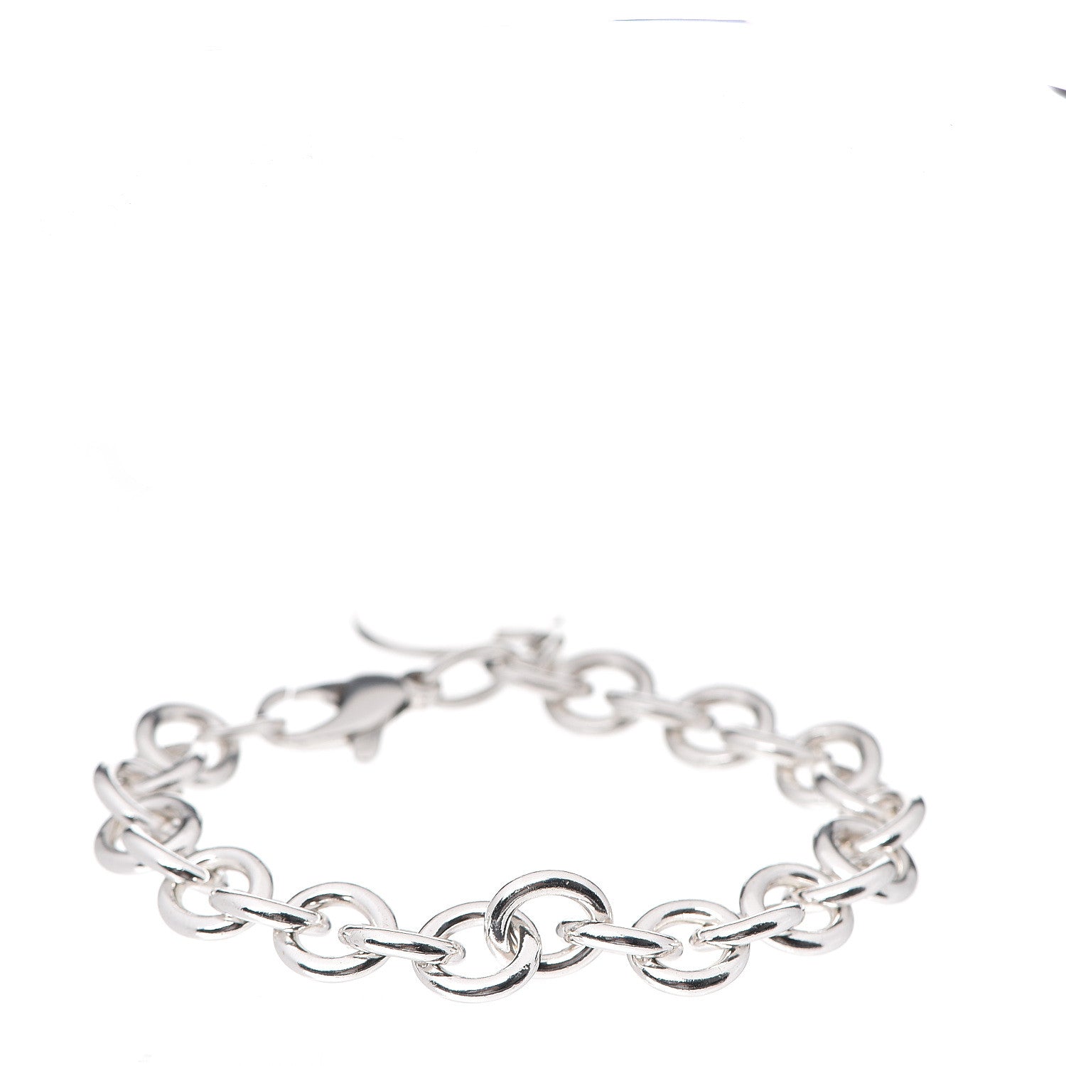 Tiffany Sterling Silver Heart Tag Charm Bracelet 2 of 3