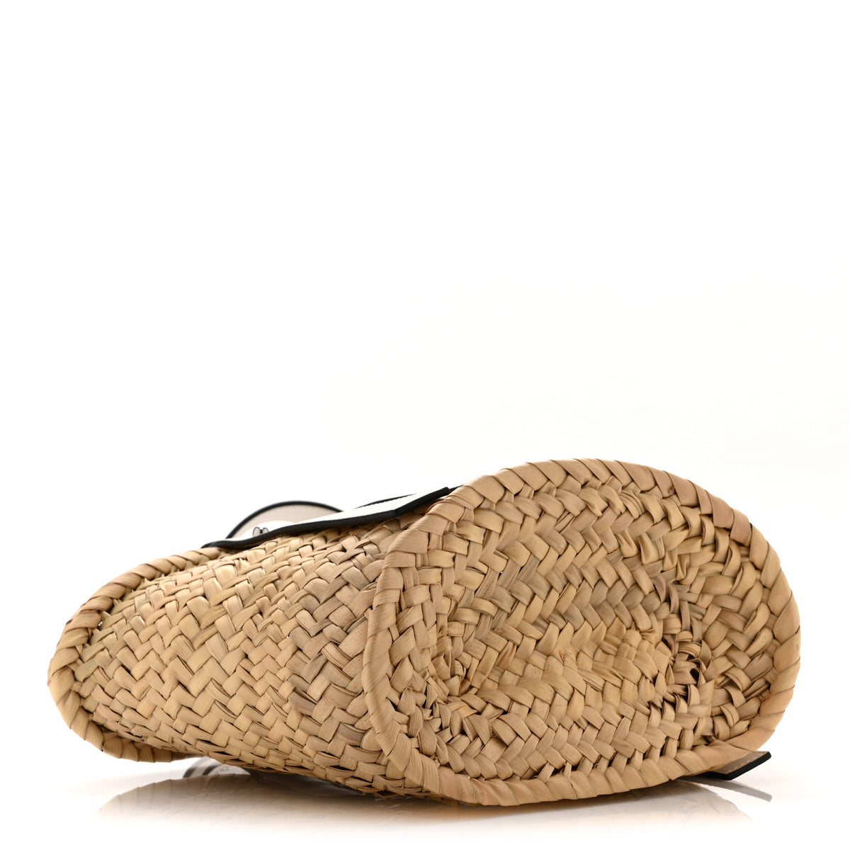 Loewe Raffia Small Basket Tote Bag Natural White 4 of 10