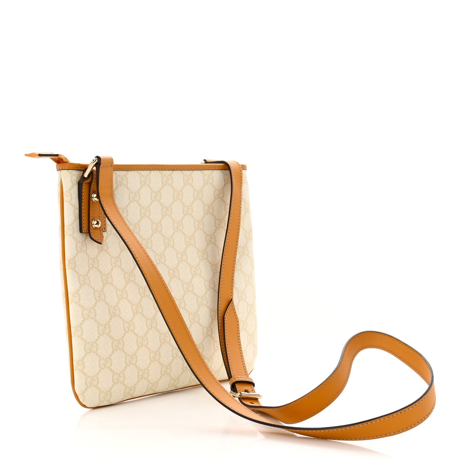 Gucci GG Plus Monogram Flat Messenger Bag White 3 of 11