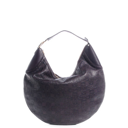 Gucci Leather Horsebit Embossed Glam Hobo Purple 1 of 8