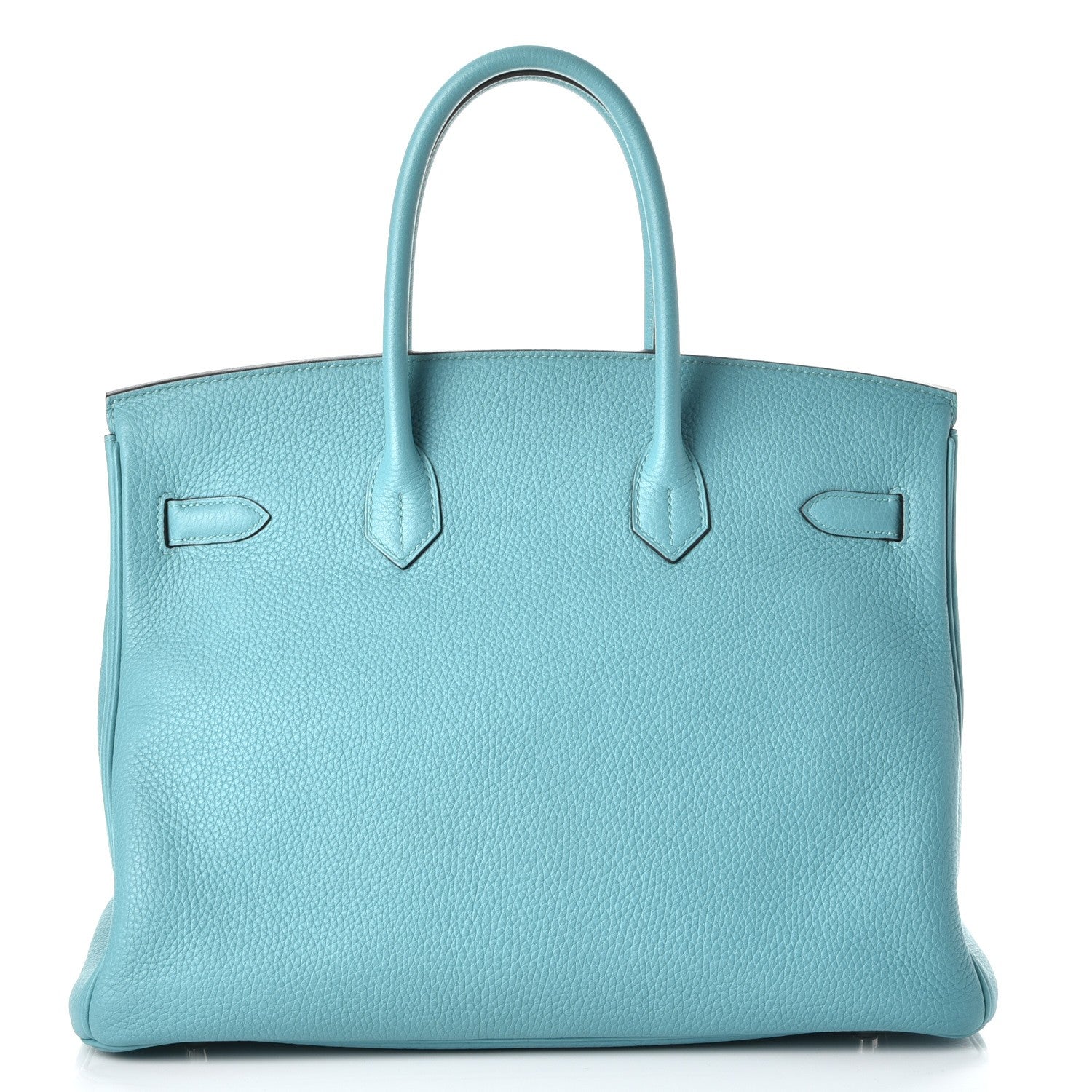 Hermes Taurillon Clemence Birkin 35 Bleu Atoll 4 of 36