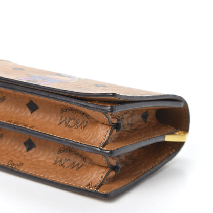 MCM Visetos Mini Rabbit Crossbody Bag Cognac 6 of 8