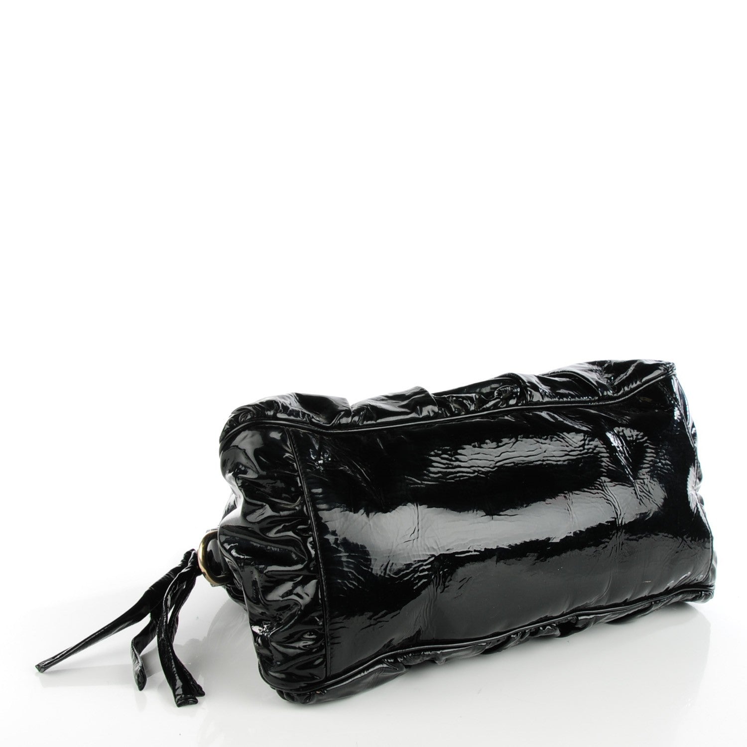 Gucci Patent Medium Hysteria Top Handle Bag Black 4 of 7