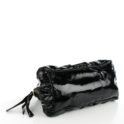 Gucci Patent Medium Hysteria Top Handle Bag Black 4 of 7