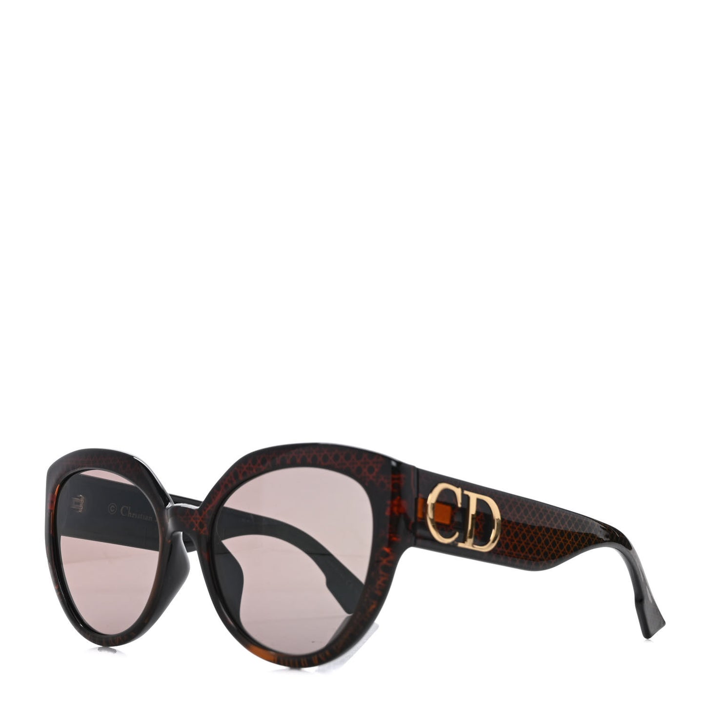 Acetate DDiorF Cat Eye Sunglasses Brown
