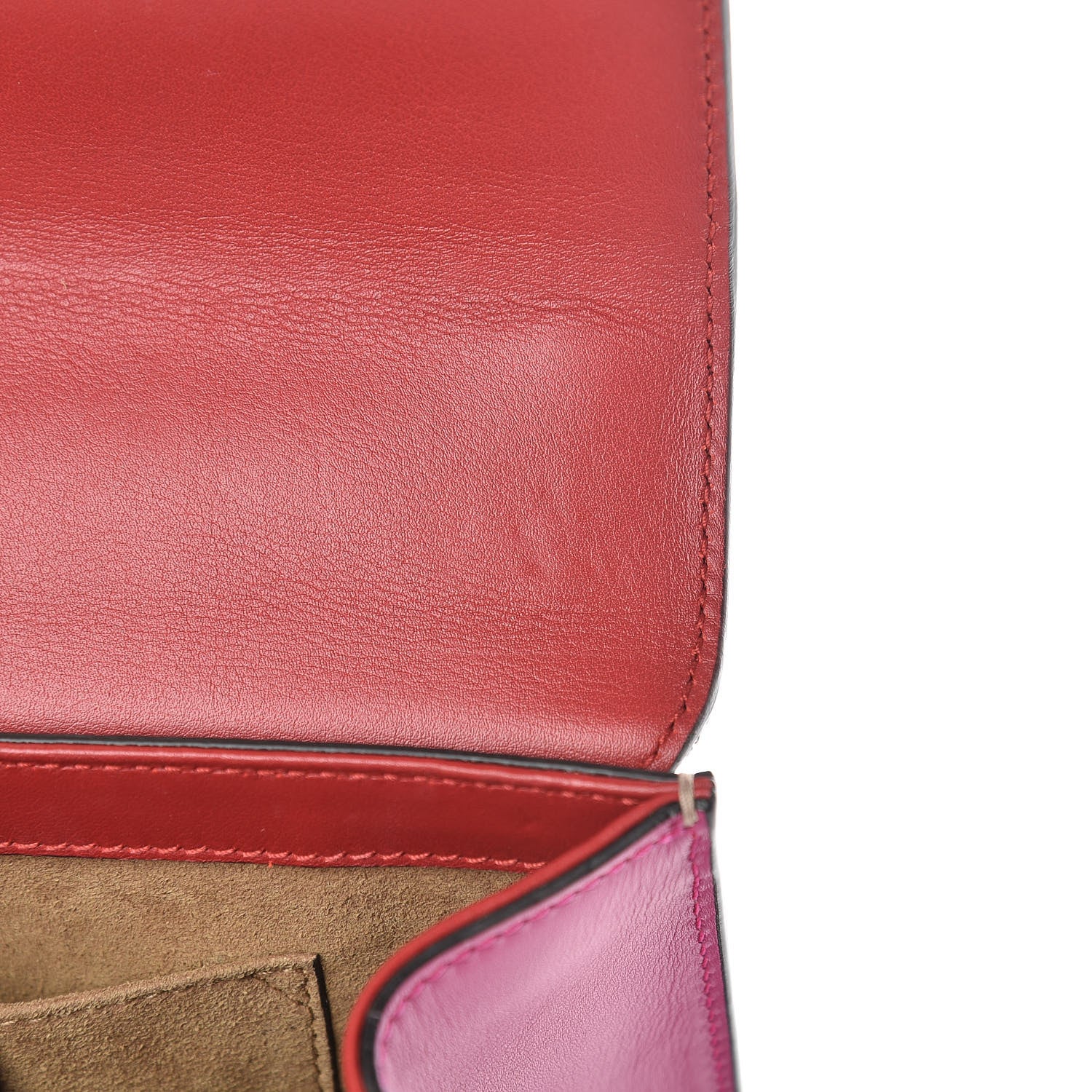 Gucci GG Supreme Monogram Calfskin Small Padlock Shoulder Bag Beige Hibiscus Red New Rosette 11 of 14