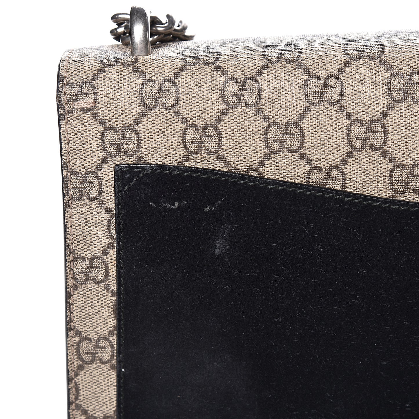 GG Supreme Monogram Medium Dionysus Shoulder Bag Black