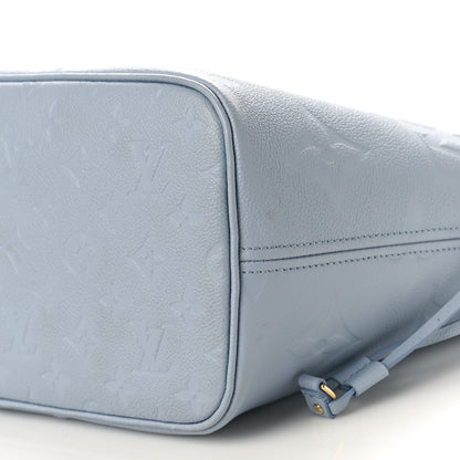 Louis Vuitton Empreinte Monogram Giant Neverfull MM Blue Hour 10 of 10