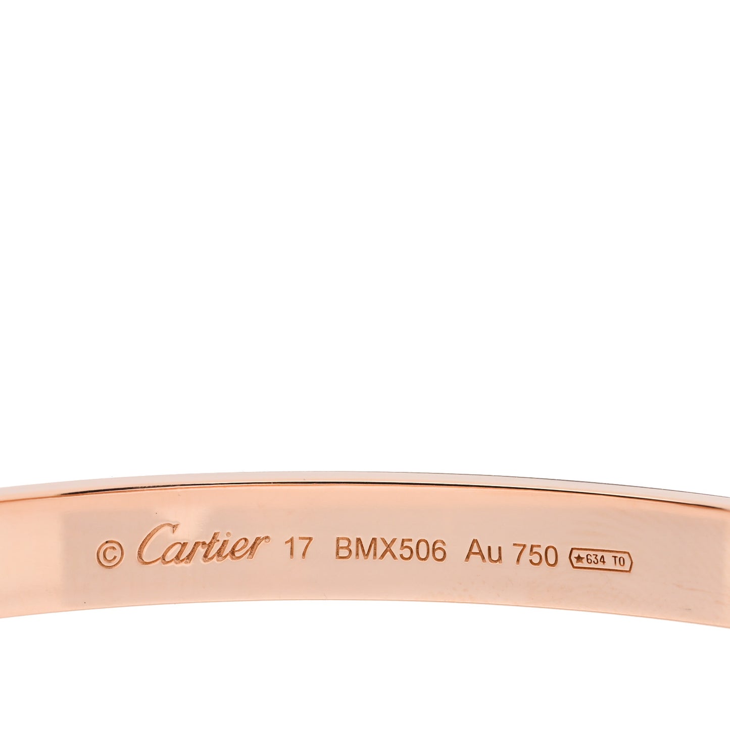 18K Pink Gold LOVE Bracelet 17