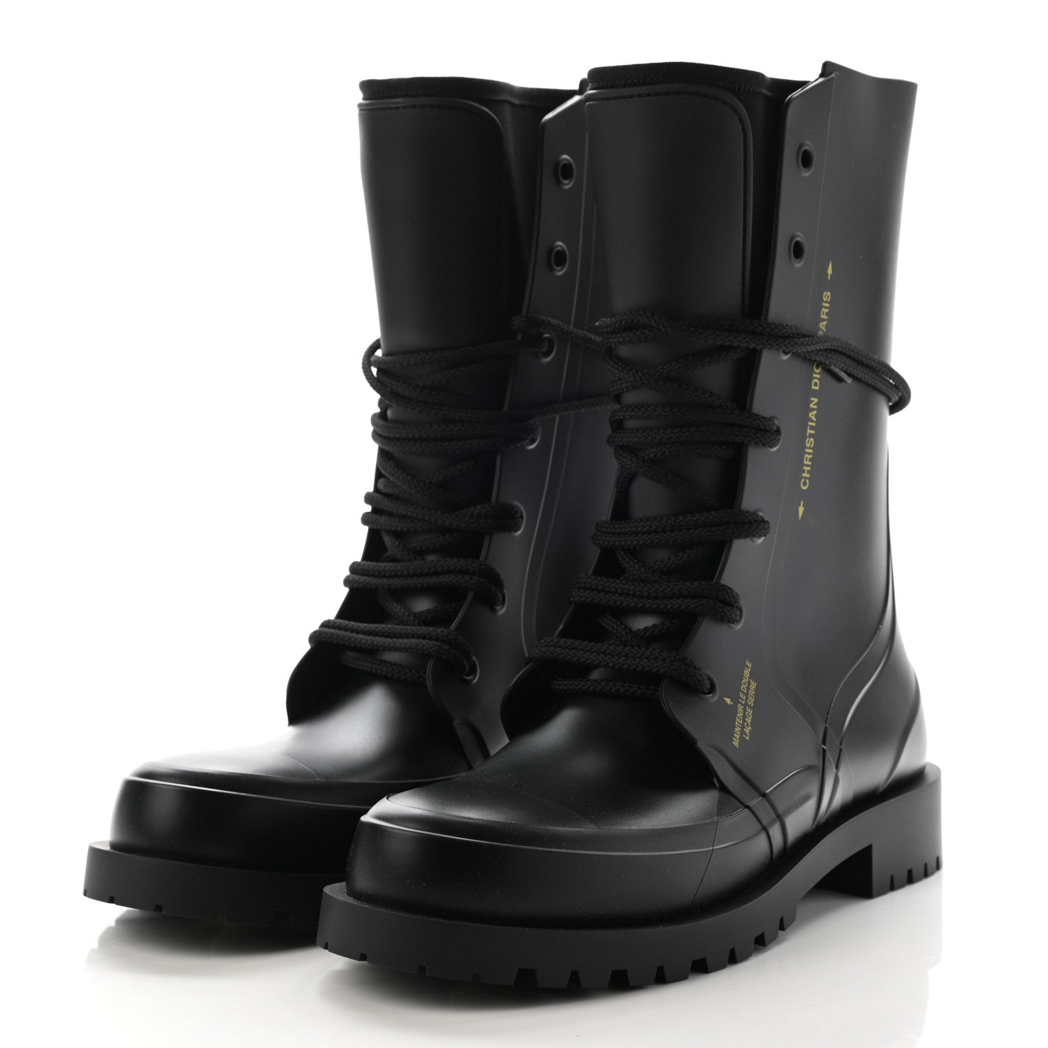 Christian Dior Rubber Diorcamp Low Boots 41 Black 3 of 11