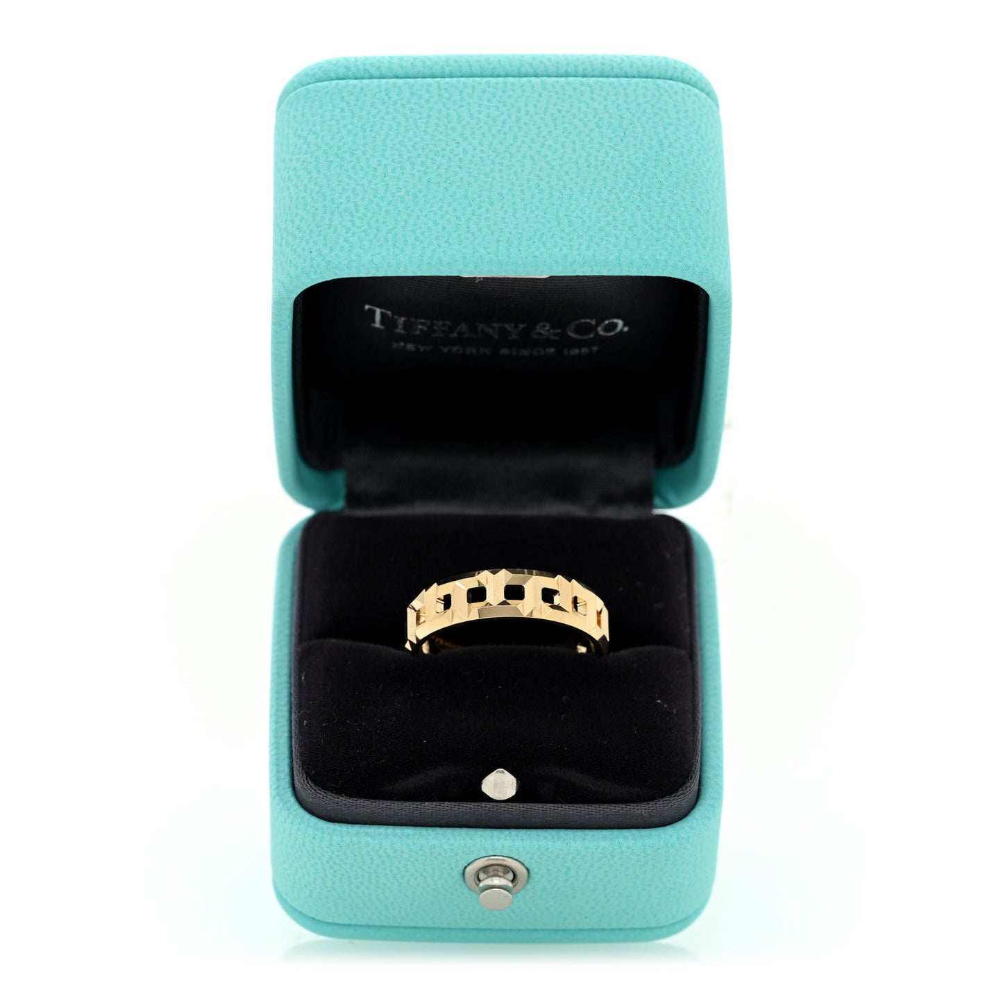 18K Yellow Gold T True Wide Ring 57 8