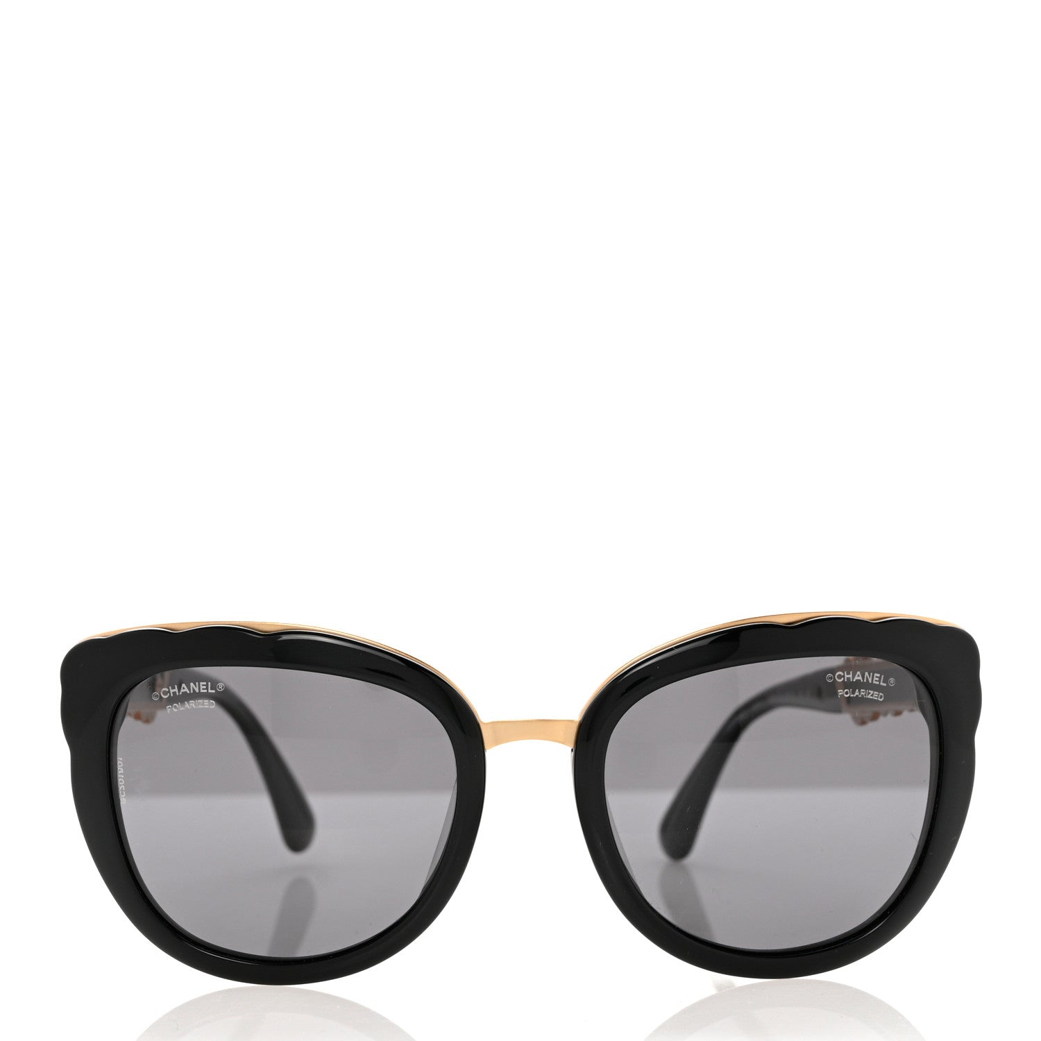 Chanel CC Butterfly Fall Sunglasses 5356-A Black Gold 2 of 6