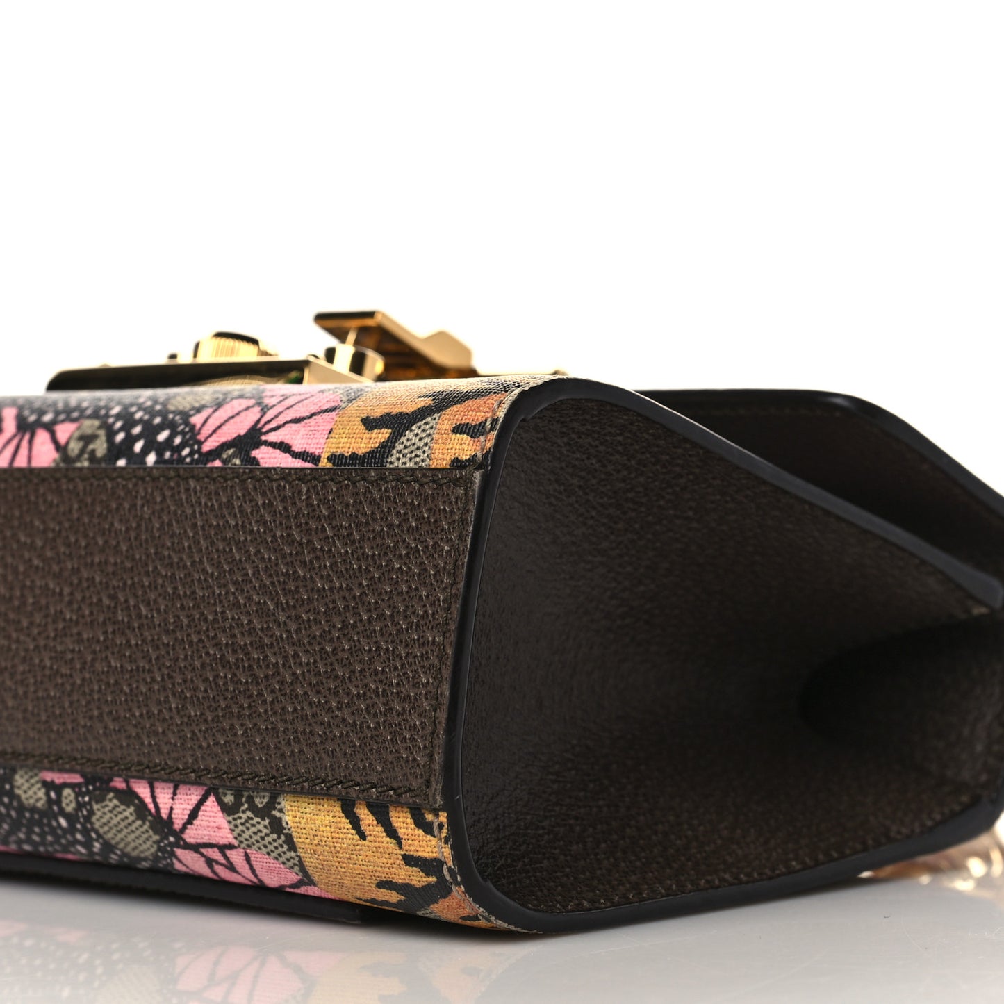 GG Supreme Monogram Bengal Small Padlock Shoulder Bag Beige Pink