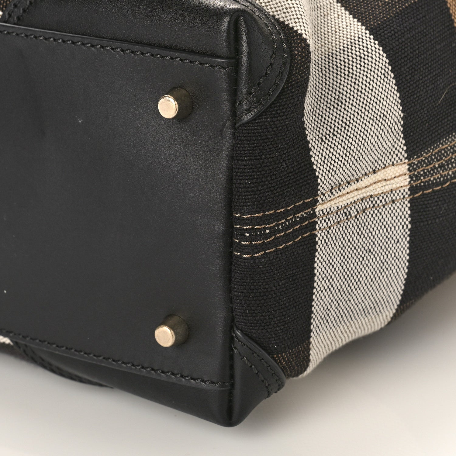 Burberry Canvas Mega Check Medium Maidstone Black 8 of 8