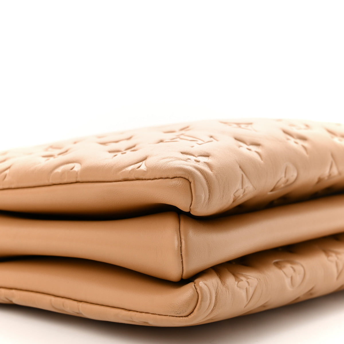 Louis Vuitton Lambskin Embossed Monogram Coussin PM Camel 9 of 10