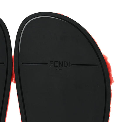 Fendi Shearling FF Fendi Feel Sandals 37.5 Georgia Georgia Scuro 5 of 8