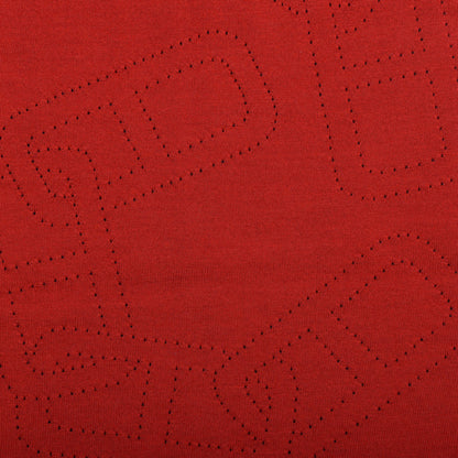 Hermes Cashmere Silk Aller-Retour Maillons Perfores Muffler Rouge Marine 3 of 4