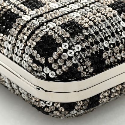 Jimmy Choo Sequins Micro Cloud Clutch Black Silver 9 of 9