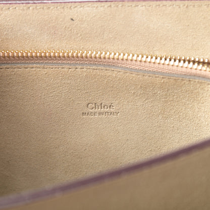 Chloe Calfskin Suede Medium Faye Shoulder Bag Plum Purple 6 of 13