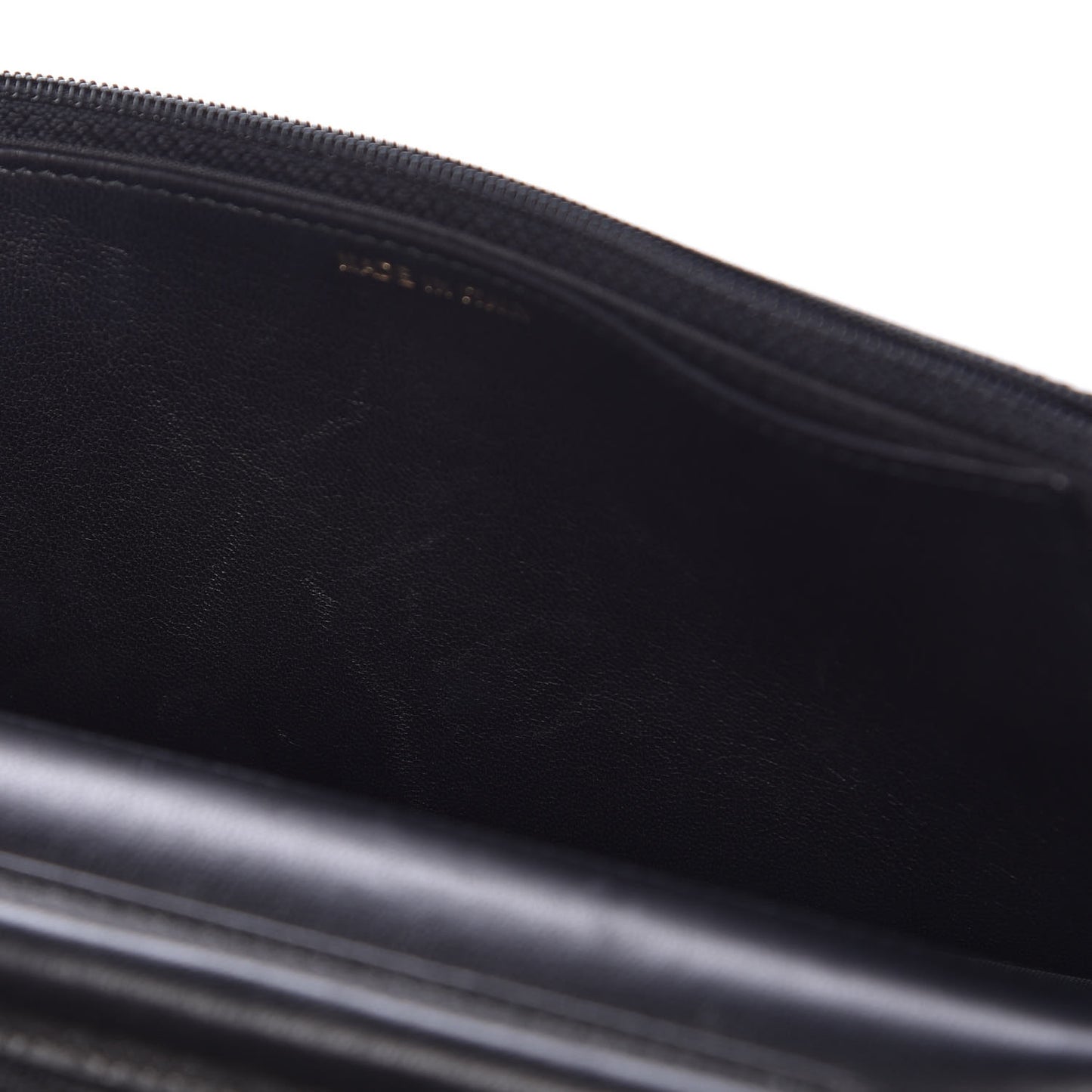 Goatskin Quilted Diamond CC Wallet On Chain WOC Black