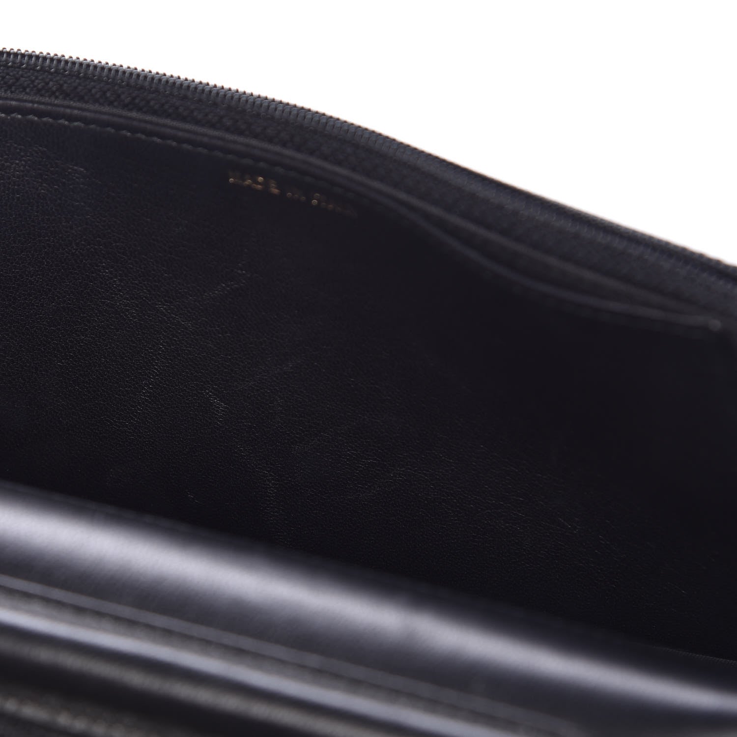 Chanel Goatskin Quilted Diamond CC Wallet On Chain WOC Black 12 of 13