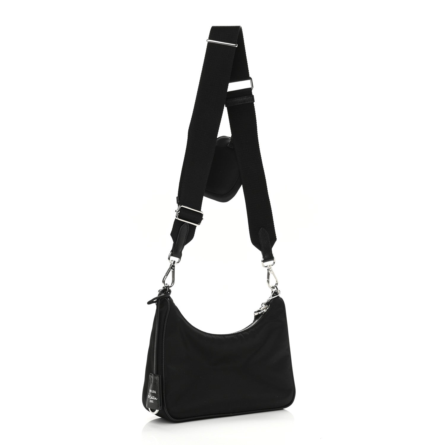 Prada Nylon Re-Edition 2005 Shoulder Bag Black 3 of 10