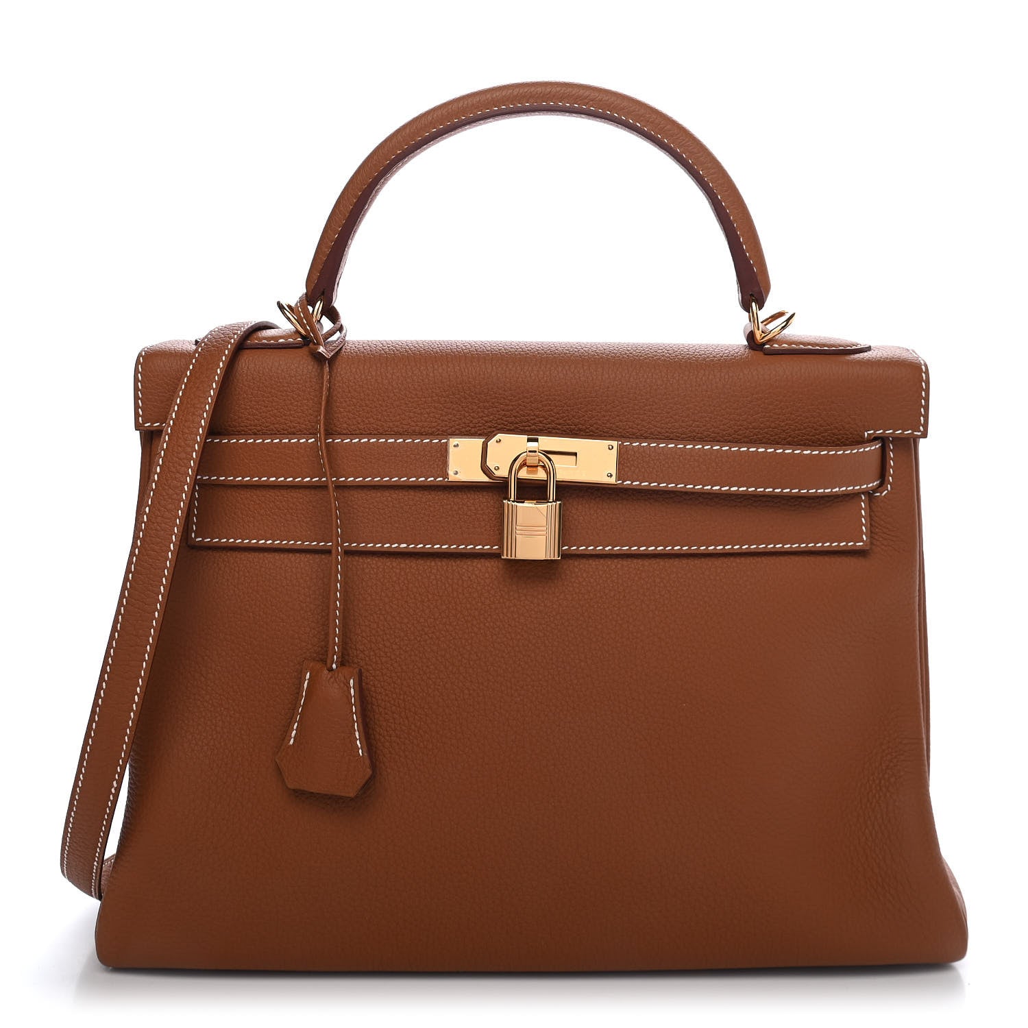 Hermes Togo Kelly Retourne 32 Gold 1 of 9