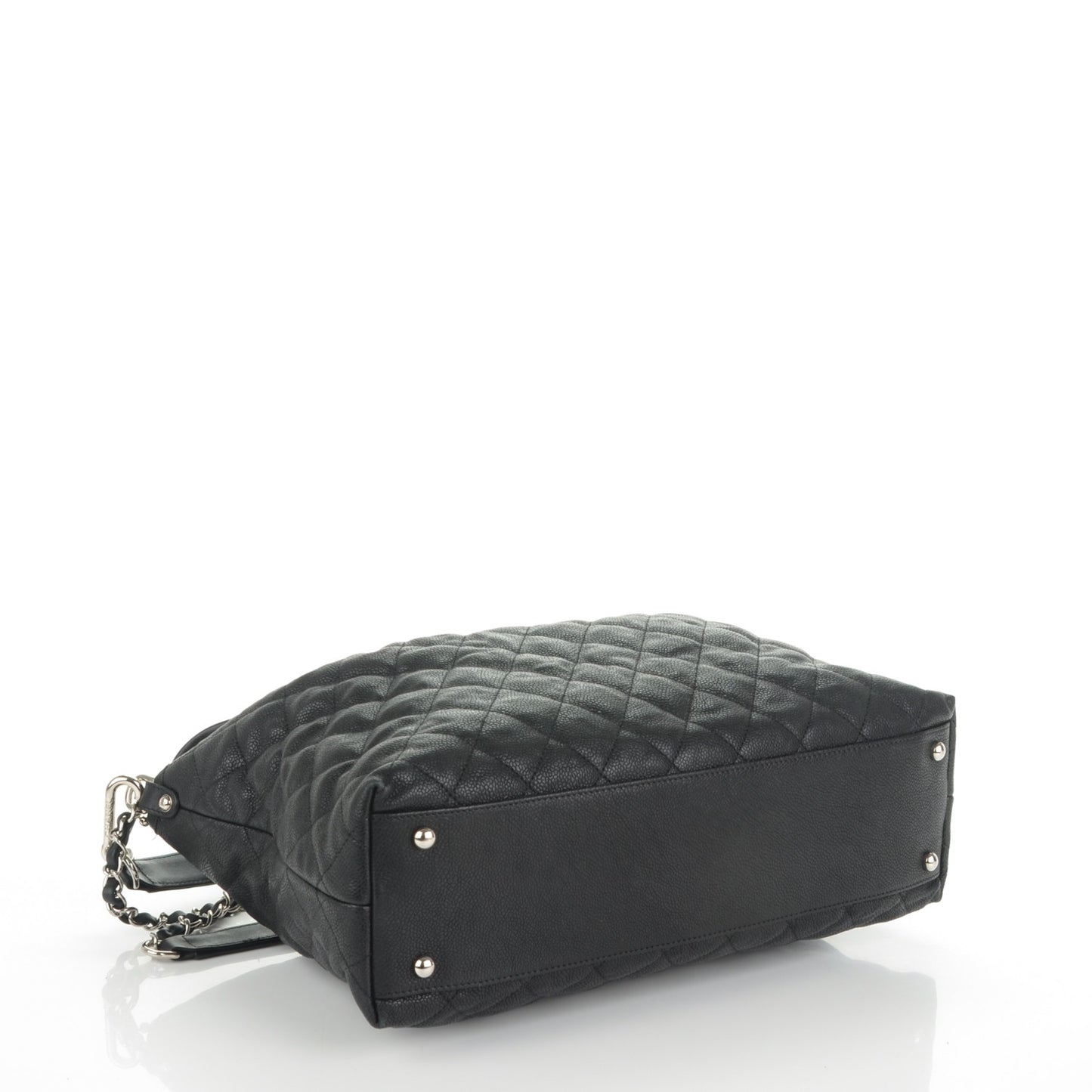 Caviar Quilted French Riviera Hobo Black