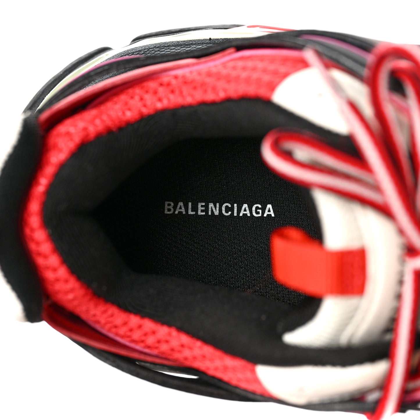 Mesh Nylon Womens Track Sneakers 40 Black Pink Red