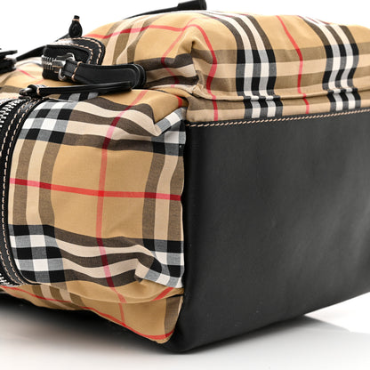 Burberry Nylon Vintage Check Medium Rucksack Backpack Antique Yellow 8 of 16