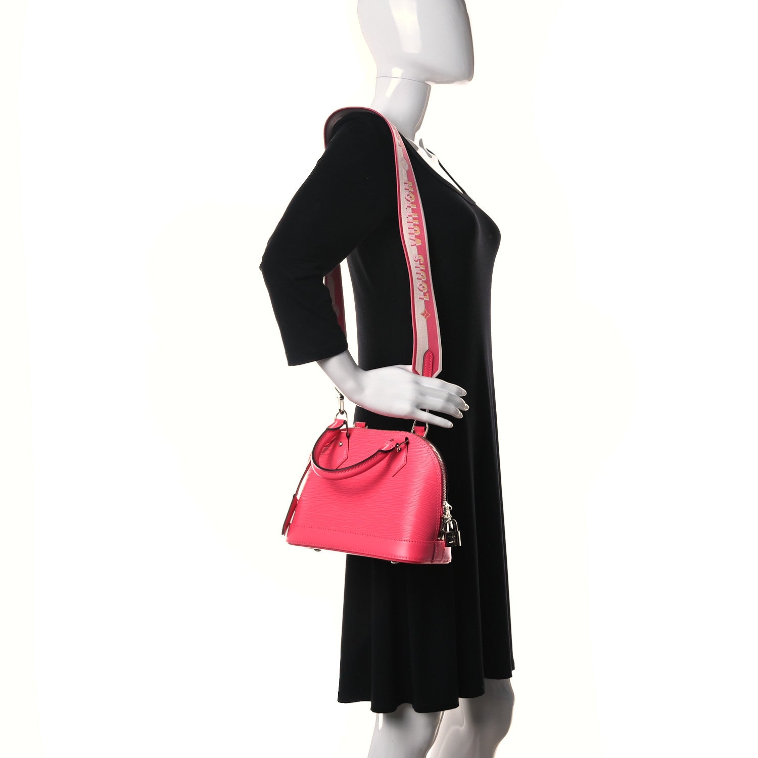 Louis Vuitton Epi Jacquard Alma BB Dragon Fruit 2 of 21