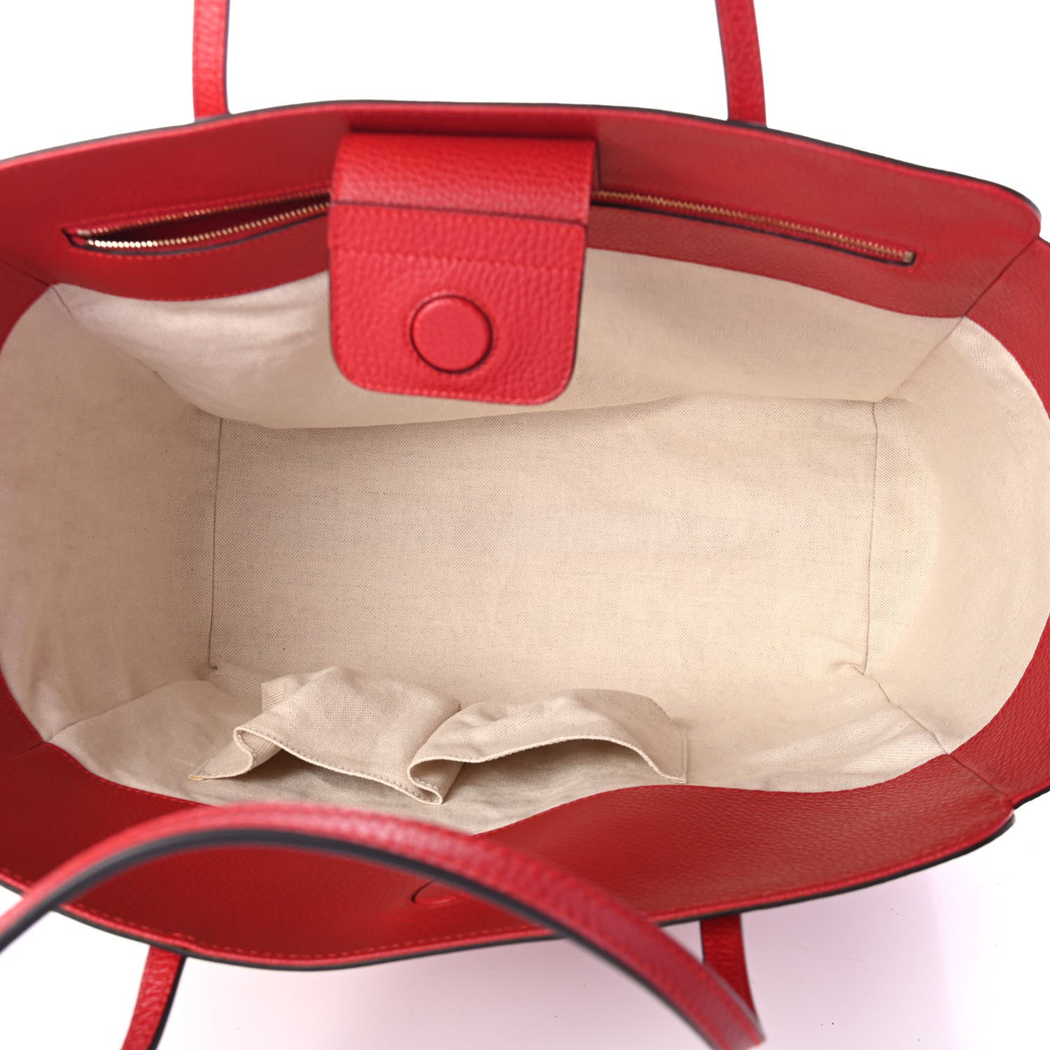 Gucci Dollar Calfskin Medium Swing Tote Red 4 of 4