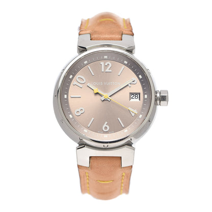 Louis Vuitton Stainless Steel Vachetta 33mm Tambour Quartz Watch 1 of 7