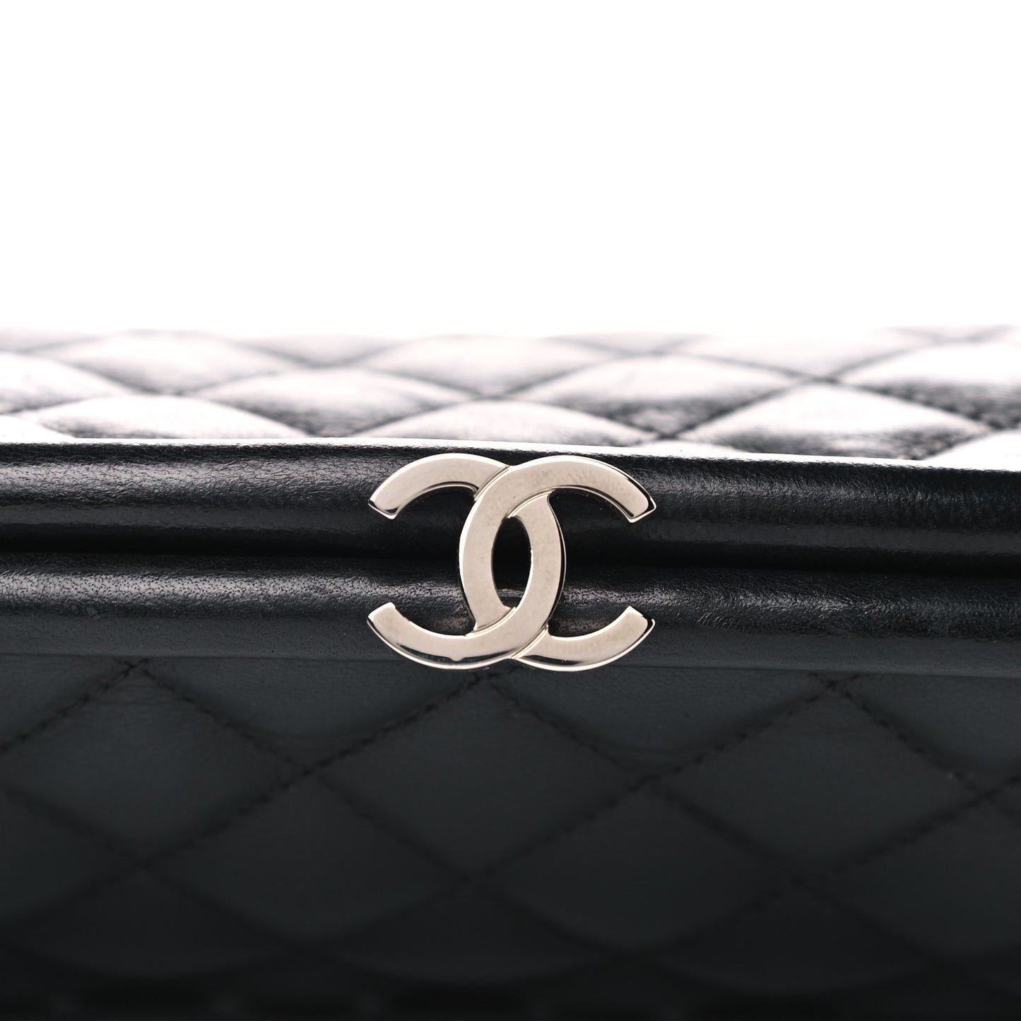 Lambskin Quilted Timeless Clutch Black