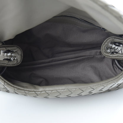 Bottega Veneta Nappa Intrecciato Flap Crossbody Grey 4 of 8