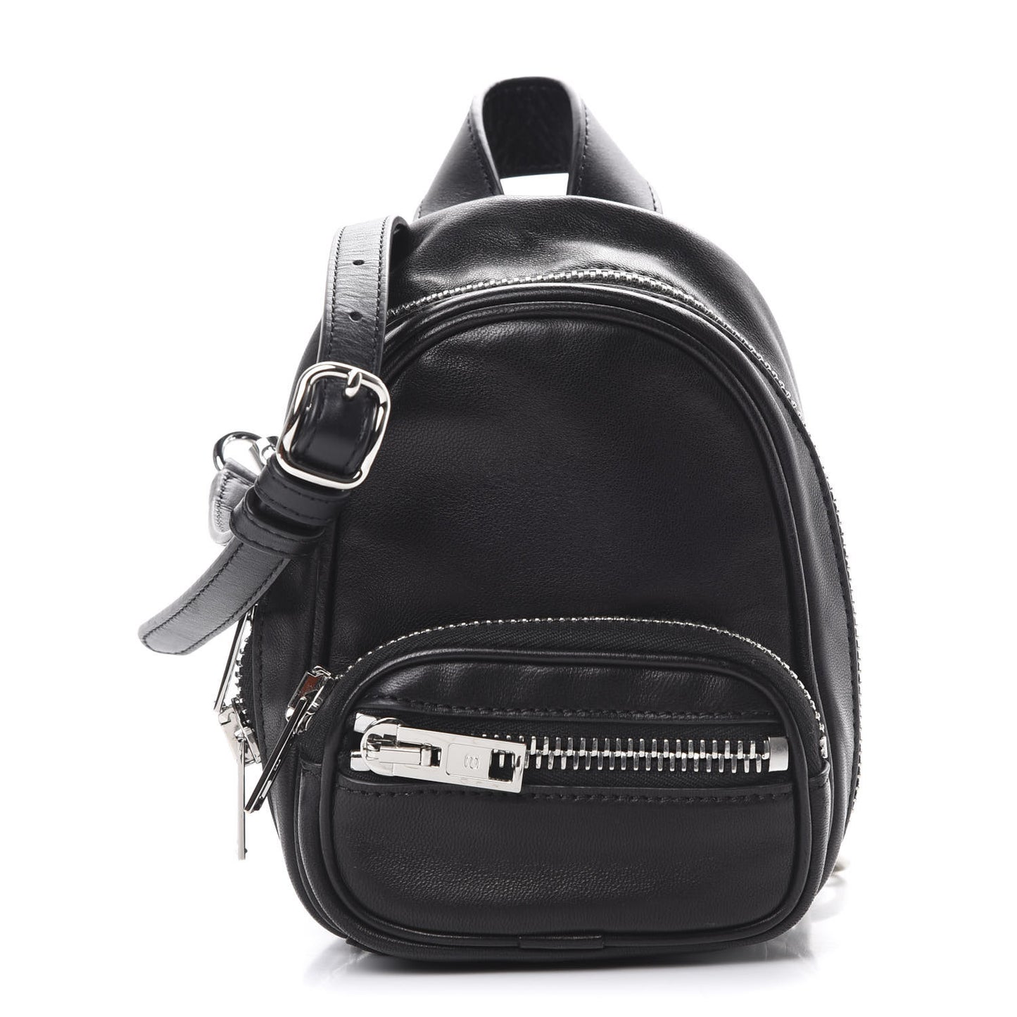 Lambskin Mini Attica Backpack Crossbody Black
