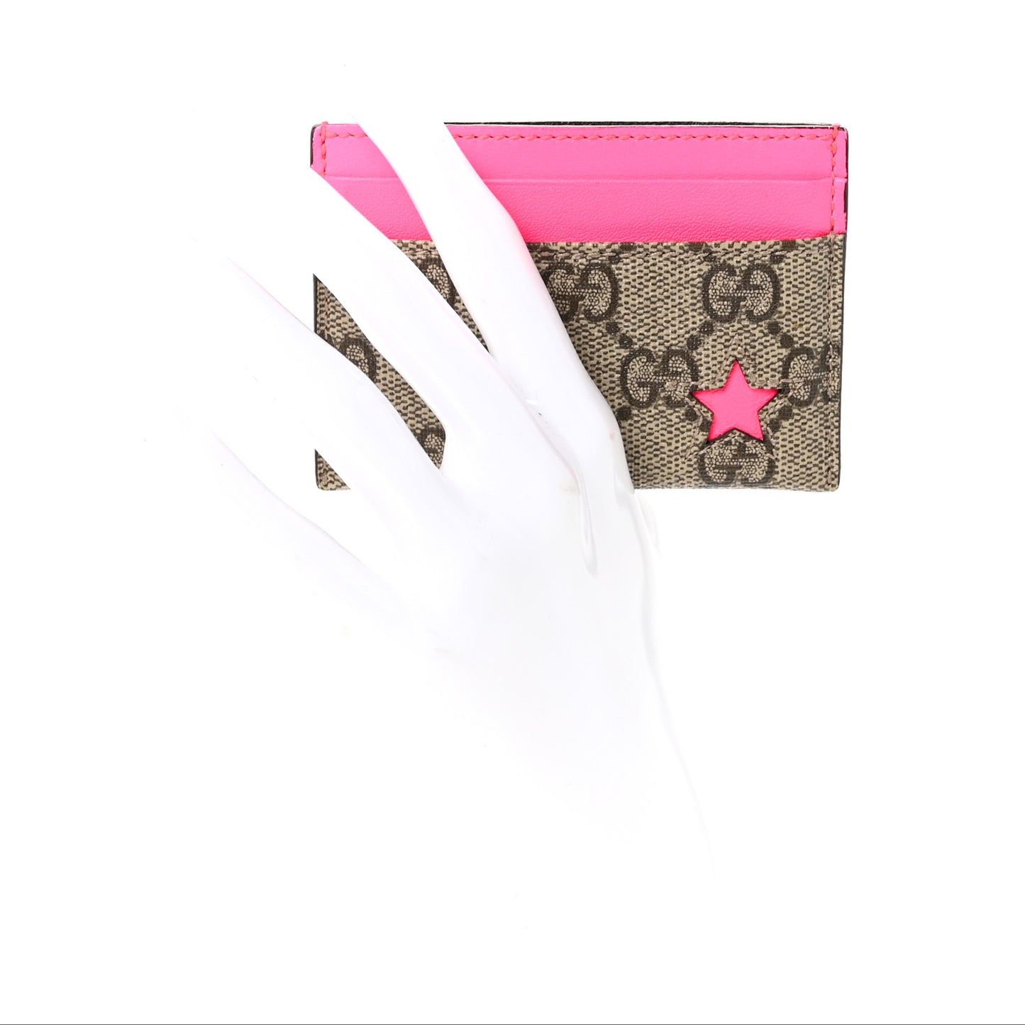GG Supreme Stars Card Holder Pink