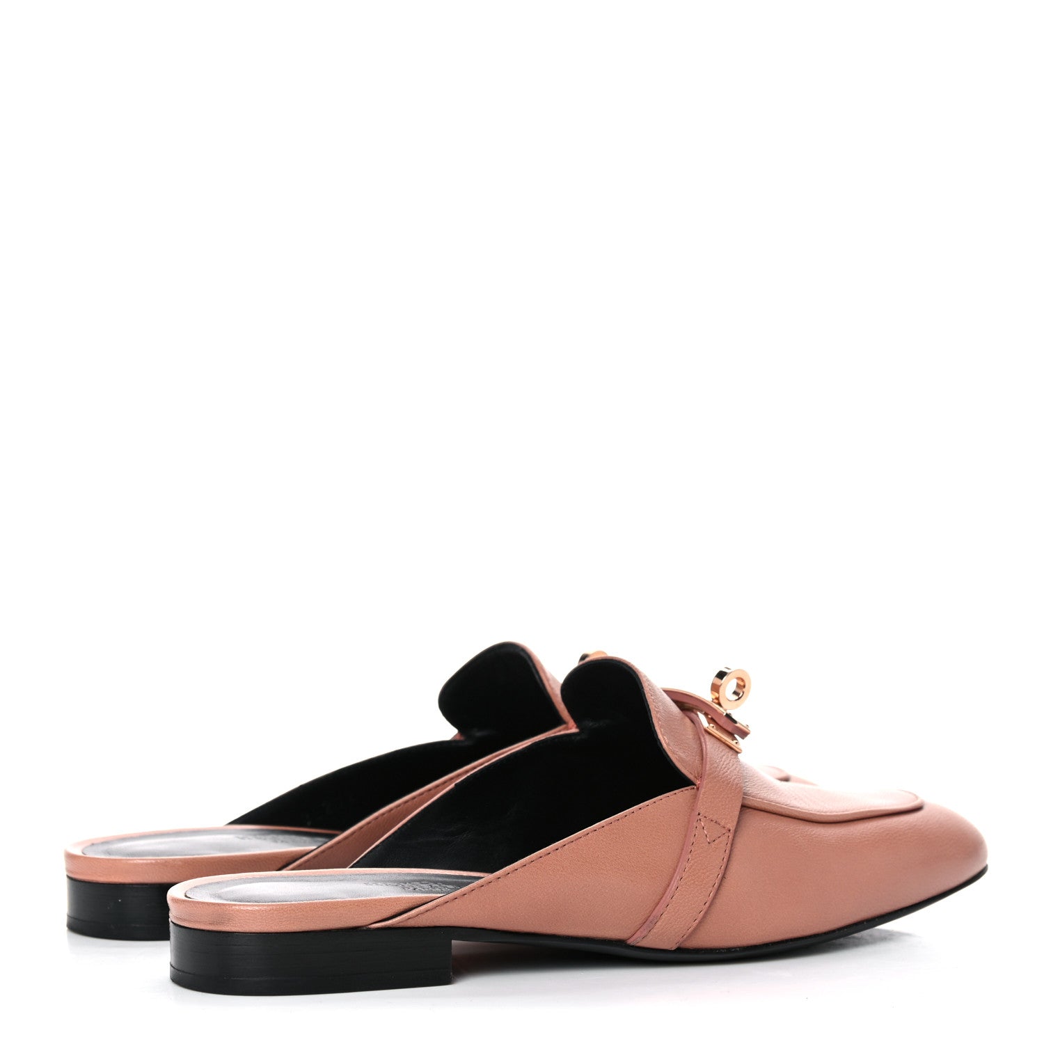 Hermes Goatskin Oz Mules 35.5 Rose Aube 4 of 13