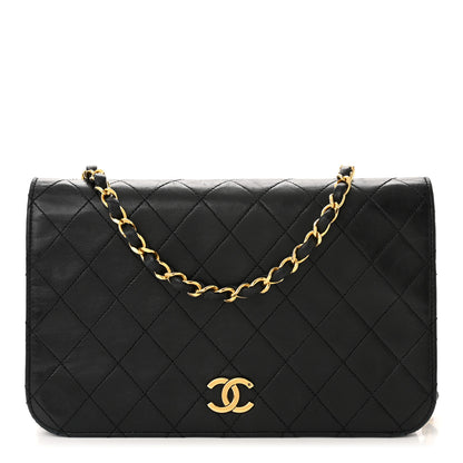Chanel Lambskin Quilted Small Single Flap Black 1 of 11