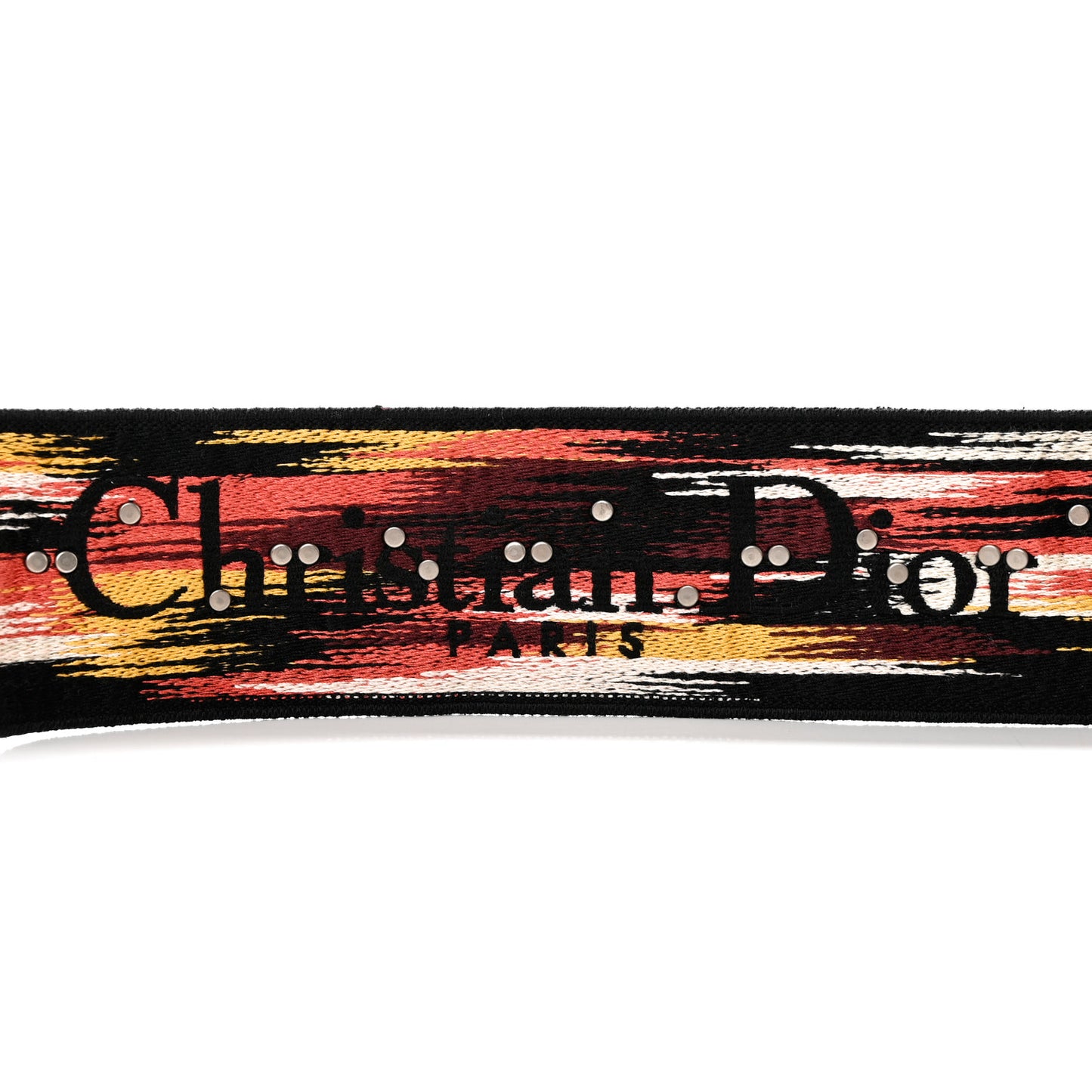 Canvas Embroidered Studded Floral Shoulder Strap Beige Multicolor