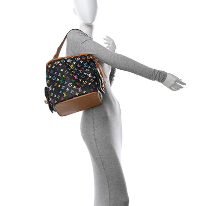 Louis Vuitton Monogram Multicolor Petit Noe Black 2 of 17