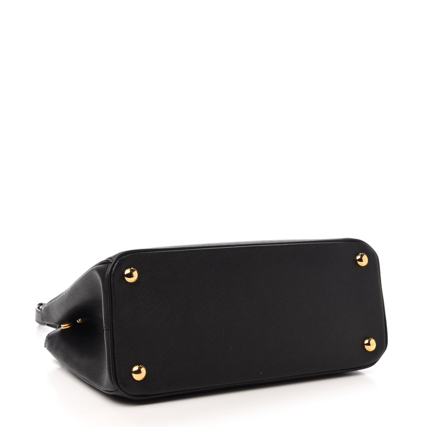 Saffiano Small Galleria Double Zip Tote Black