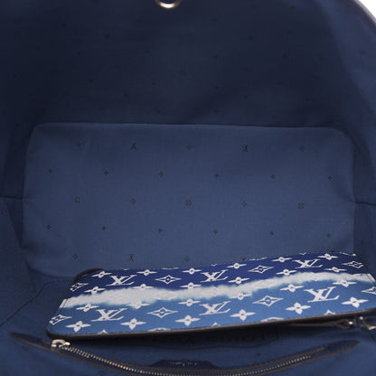 Louis Vuitton Monogram Escale Neverfull MM Blue 5 of 13