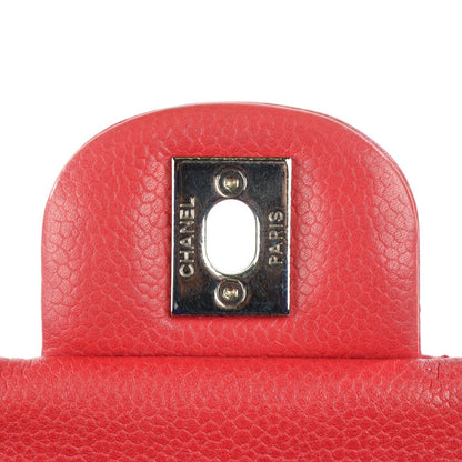Chanel Soft Caviar Quilted Medium Double Flap Dark Pink 8 of 8