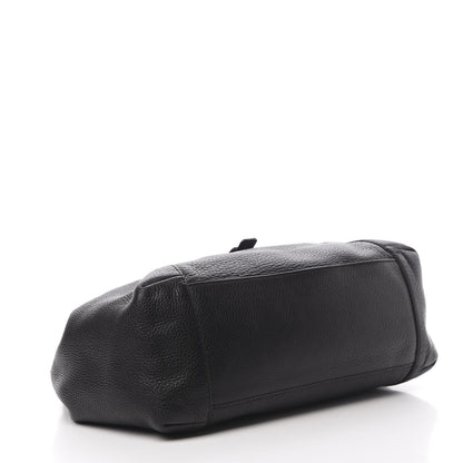 Gucci Pebbled Calfskin Medium Greenwich Shoulder Bag Black 4 of 12